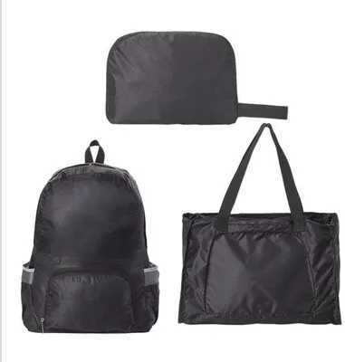 Immagine prodotto di Zaino da viaggio impermeabile, borsa da viaggio, zainetto, per donna, uomo e bambino, ideale per viaggi, escursioni, campeggio, alpinismo e gite in bicicletta (nero)