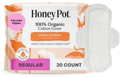 Produktbild von Damenbinden 20 Stück, mit Flügeln, Baumwolle Bezug, Saugkern, für normale Menstruation, Damenhygiene