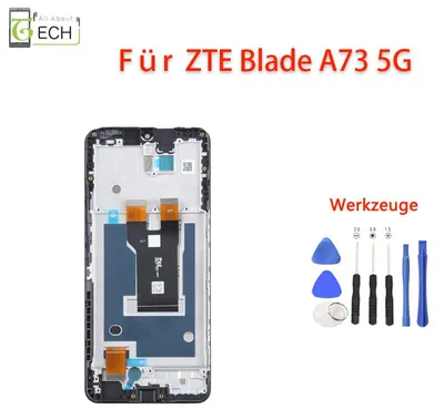 Produktbild von Für ZTE Blade A73 5G (T760) LCD Display mit Rahmen Bildschirm Touchscreen