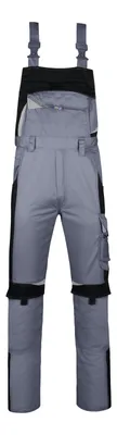 Produktbild von BESTWORK Latzhose grau/schwarz, Gr. 042 - PKA Klöcker