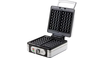 Produktbild von Domo DO 9047 W Waffeleisen, Edelstahlgehäuse, 1400 Watt, Thermostat