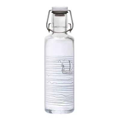 Produktbild von soulbottles Heimat Wasser Glas Trinkflasche | 600 ml | auslaufsicher | plastikfrei