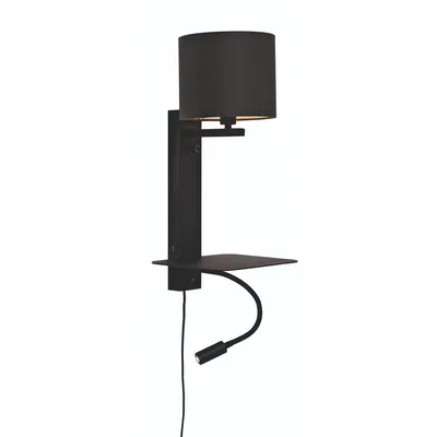 Produktbild von it's about RoMi - Wandlampe Florence - Schwarz/Schwarz - 24x22x52cm