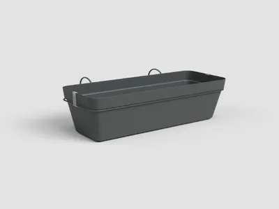 Obrázek produktu pro ARTEVASI - Set Balkonkasten capri re 50 cm v2 anthrazit 50,2 x 28,5 x h20 cm - 1,45 l