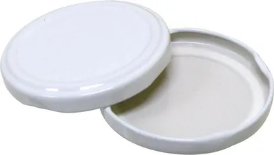 Produktbild von Schraubverschluss Kappe 89mm weiß für 1,7 l Gurkengläser 10 Stück