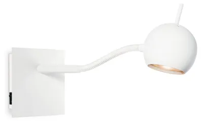 Produktbild von Home Sweet Home Wandspot Bollo - inkl. dimmbarem LED-Leuchtmittel - weiß