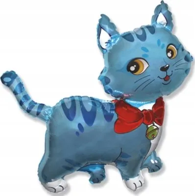 Produktbild von Folienballon 14" FX - ""Blue Kitten"", 1 Stk.