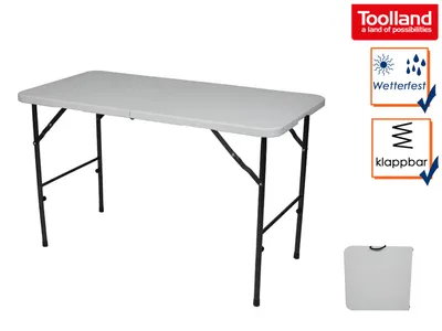 Produktbild von Falttisch für Camping, klappbarer Picknicktisch Terrassentisch, Gartenklapptisch