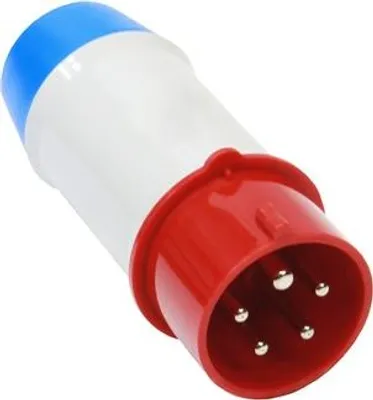 Produktbild von CEE-Adapter, CEE-Stecker 32 A, 5-polig, Schutzkontakt-Kupplung 230 V