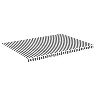 Produktbild von vidaXL Markisenbespannung Anthrazit und Weiß 5x3,5 m