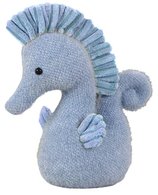 Productafbeelding van Pluche mascotte waterpaardknuffel blauw 25cm