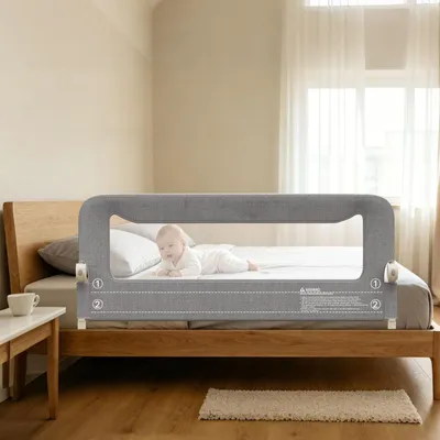 Obrázok produktu pre Omgoods – Skladacie zábradlia do postele pre deti a dospelých (150 cm)