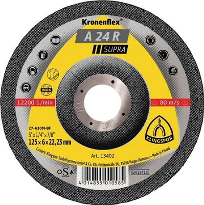 Produktbild von KLINGSPOR Schruppscheibe A 24 R Supra D 115 x S 6 mm - 13401