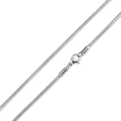Produktbild von Schlangenkette 4 mm Edelstahlkette Halskette silber 50 cm