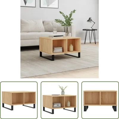 Produktbild von The Living Store Couchtisch Sonoma-Eiche 60x50x36,5 cm Holzwerkstoff