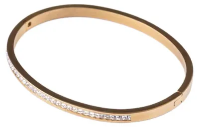 Produktbild von Vergoldetes massives Armband mit Kristallen Kaelisse EWB250385G
