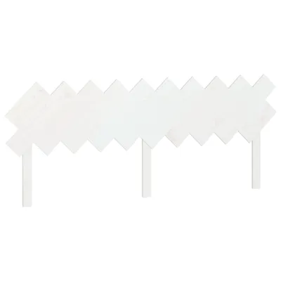 Produktbild von Bett-Kopfteil Weiß 196x3x80,5 cm Massivholz Kiefer
