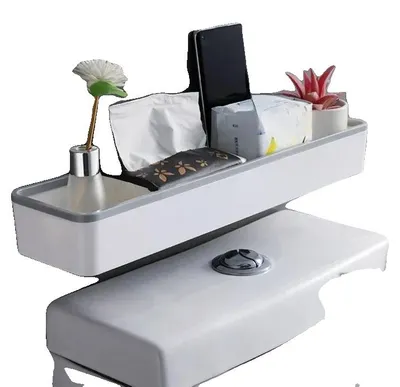 Produktbild von Badezimmer Aufbewahrungsschrank, Wandmontiert, Multifunktionaler Organizer, grau1