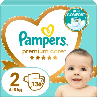 Produktbild von PAMPERS Premium Care Blatt. 2 (136 ks)