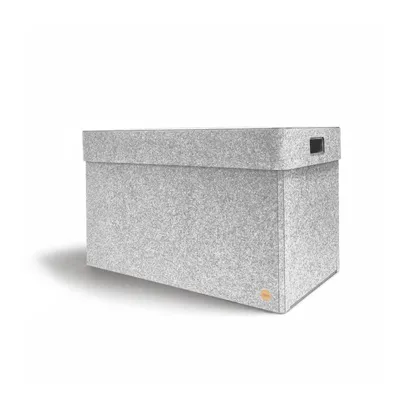 Produktbild von Aufbewahrungsbox CLASSIC Filz 66 x 41 x 41 cm mit Deckel in hellgrau meliert