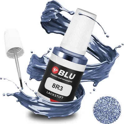 Produktbild von BLU Auto Lackstift Blau kompatibel für Toyota 8R3 Greyishblue | Auto Lack Reparatur Ausbesserungslack