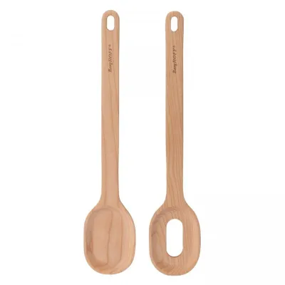 Immagine prodotto di Posate per insalata 2 pezzi legno LEO