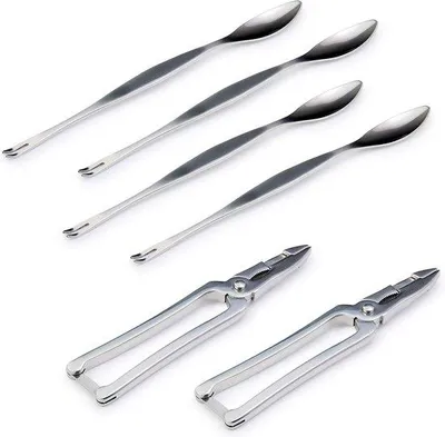 Produktbild von Meeresfrüchte Werkzeug Set 6teilig Edelstahl