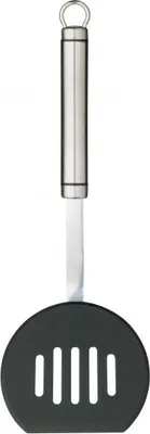 Produktbild von KitchenCraft Schaumlöffel / Rundspachtel de Küche de Nylon und Edelstahl, 32 cm - Grau