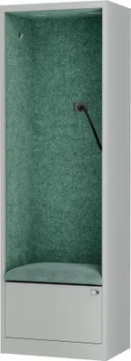 Produktbild von JAN NOWAK Akustikkabine Telefonkabine Meetingkabine SALLY MentalBox Green Lagoon 60 cm