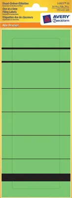 Obrázek produktu pro 10x štítky na jednotlivé složky široké krátké 192x61 mm zelené