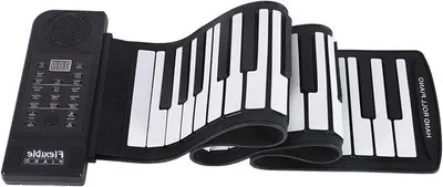 Immagine prodotto di Pianoforte a rotelle da viaggio - Strumento musicale compatto con 61 tasti - Musica divertente e portatile - Flessibile e trasportabile per i musicisti.