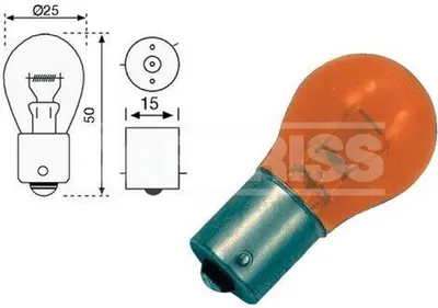 Produktbild von 2x CARPRISS 79780256 PY21W X1 Halogen Blinkleuchte Glühlampen 21W 24V