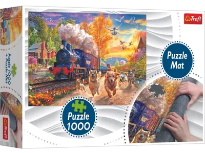 Immagine prodotto di Kit TREFL per puzzle, completo di 1000 pezzi e tappetino per puzzle
