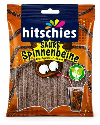 Produktbild von Hitschies Saure Spinnenbeine, Fruchtgummi mit Colageschmack 125g