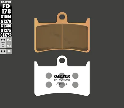 Produktbild von Bremsbeläge Galfer FD178G1375R Sinter-Metall Racing SPORT