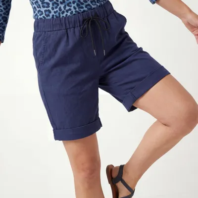 Produktbild von Chinoshorts Damen Kurze Freizeithose mit Stretch 36 38 40 42 44 Knitterlook