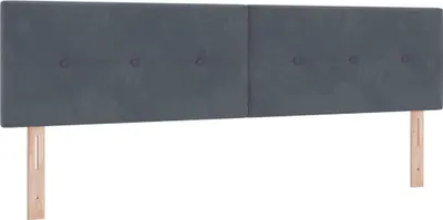 Zdjęcie produktu dla vidaXL Zagłówek ciemnoszary 180 cm aksamit