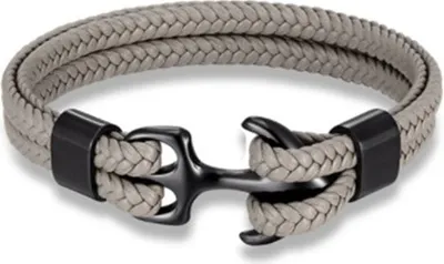 Produktbild von AN-17881 Herrenarmband in Grau / Schwarz KP17881