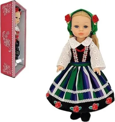 Obrázok produktu pre Lalka w stroju ludowym 38 cm z polskim głosem