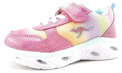 Image de KangaRoos K-SL Rise, chaussures pour filles, chaussures basses, fermeture velcro, couleur rose
