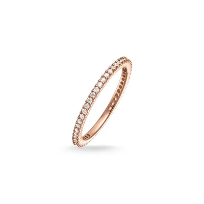 Produktbild von Thomas Sabo TR1980-416-14 Eternityring Damen Pavé Silber Rosé Vergoldet Gr. 54