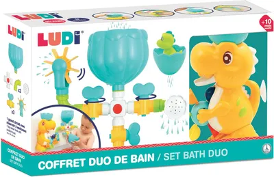 Zdjęcie produktu dla LUDI 40071, Zestaw do zabawy podczas kąpieli, Chłopak, dziewczyna, 0,8 lat(a), Wielobarwny