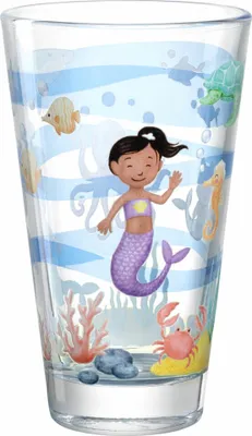 Obrázek produktu pro Leonardo sklenice na pití Bambini Avventura Sea, hrnek na pití, limonádové sklo, vícebarevná, 300 ml, 044417