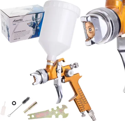 Zdjęcie produktu dla Pistolet natryskowy Auarita w technologii HVLP H-827 dysza 1,4 mm 600 ml