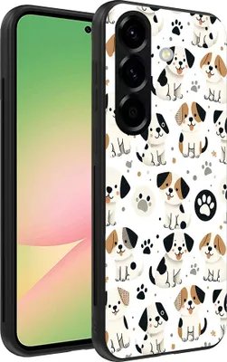 Produktbild von Smartphonica Handytasche Geeignet für Samsung Galaxy A56 mit Hundedruck - TPU Rückseite Abdeckung Fall Hund Design
