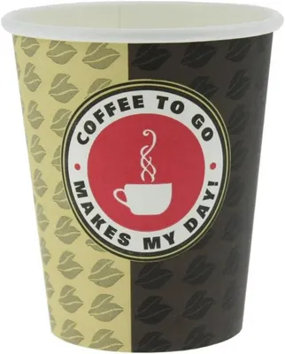 Produktbild von 200 Kaffeebecher 200 ml Pappbecher für unterwegs