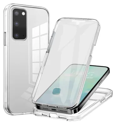 Produktbild von 360 Grad Handyhülle für Samsung Galaxy S20 Case Cover Hülle Bumper Rundum Schutzhülle Smartphone Schutz Transparent