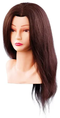 Immagine prodotto di Testa di addestramento Comair 40 cm capelli umani marroni con busto