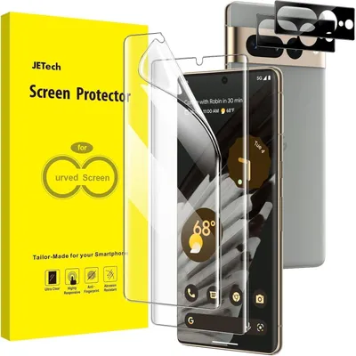 Productafbeelding van Beschermfolie voor Google Pixel 7 Pro met camera bescherming, TPU, HD helder, 2 stuks