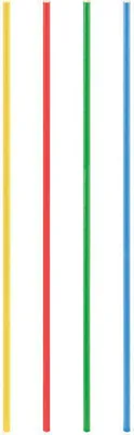 Produktbild von 50x Trinkhalme aus Papier extra lang bunt Ø8mm 50cm